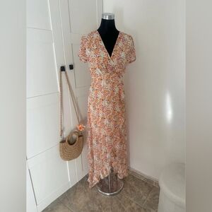 Floral V-Neck Maxi Dress